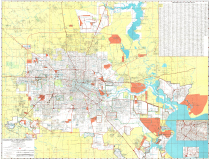 Industrial Map of Metropolitan Houston 1976