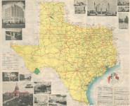 Texas Highway System Map 1936 Back