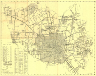 City map Harris County 1957